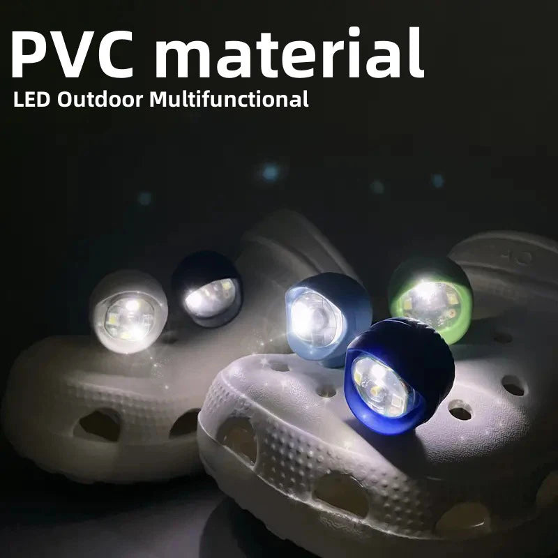 LED Crocs Headlights 2-Pack - Bright & Fun